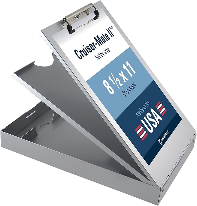 Saunders Metal Clipboard with Storage by Saunders