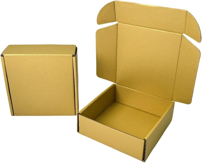 15 Pcs 4.7 x 4.7 x 1.6 Inches Mini Size Corrugated Cardboard Gift Boxes - Image 6