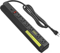 JUNNUJ Heavy Duty Metal Power Strip 20 Amp, High Amp Surge Protector 6 Outlet by JUNNUJHome
