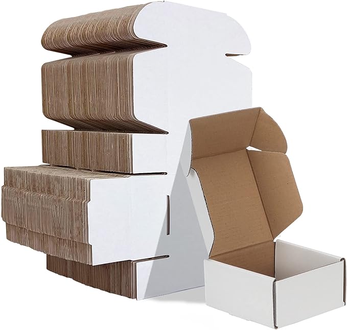 HORLIMER 4x4x2 inches Shipping Boxes Set of 100 by HORLIMER