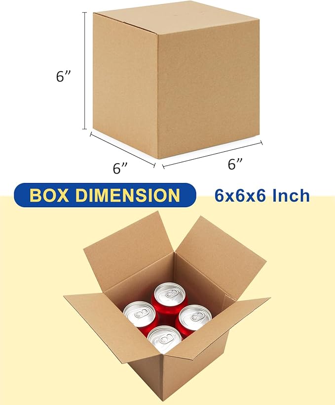 40-Pack-Small-Shipping-Boxes-6x6x6, - Image 2