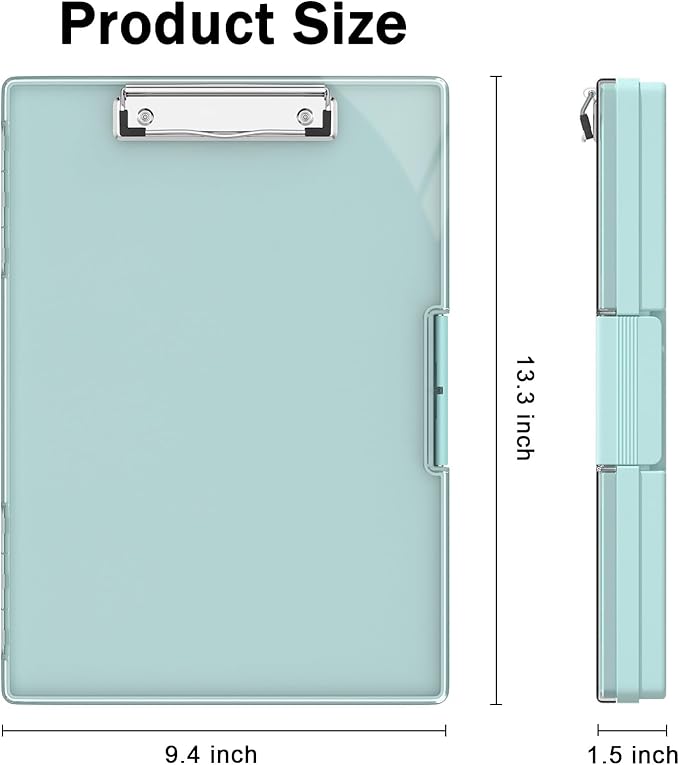 Rimilak Plastic Clipboard with Storage, Side Opening with 2 Compartment - Image 2