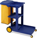 TUFFIOM Commercial Traditional Cleaning 3-Shelf Janitorial Cart, 500 Lbs by TUFFIOM