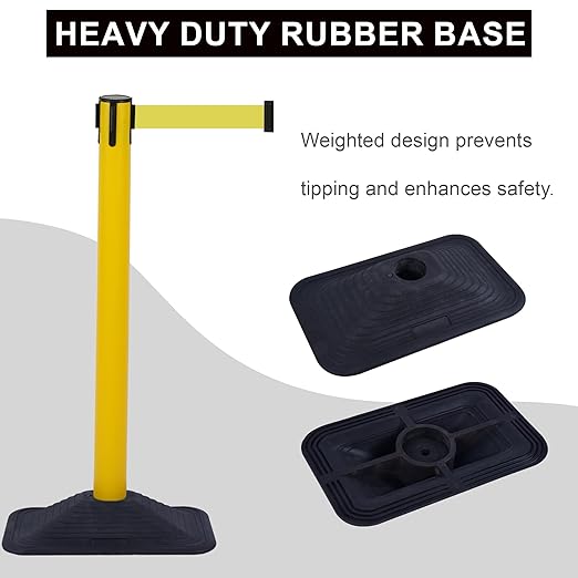 OangeStar 4-Pack Commercial Crowd Control Stanchions - Image 3