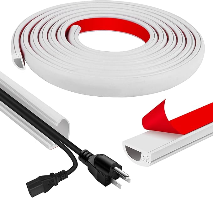 Cord Wall Cover, 118in Self-Adhesive Wire Covers by JAHOMFAI