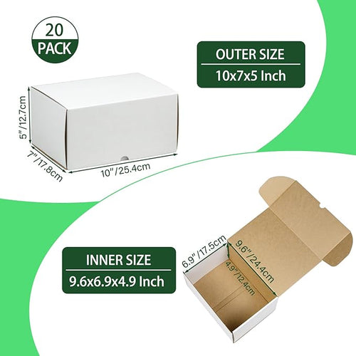 10x7x5 Inches Shipping Boxes Set of 20 - Image 2