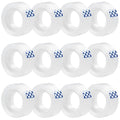 12 Rolls Clear Tape, Transparent Tape Refills by BUOFPK