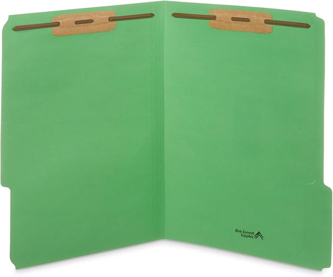 50 Assorted Color Fastener File Folders - Image 5