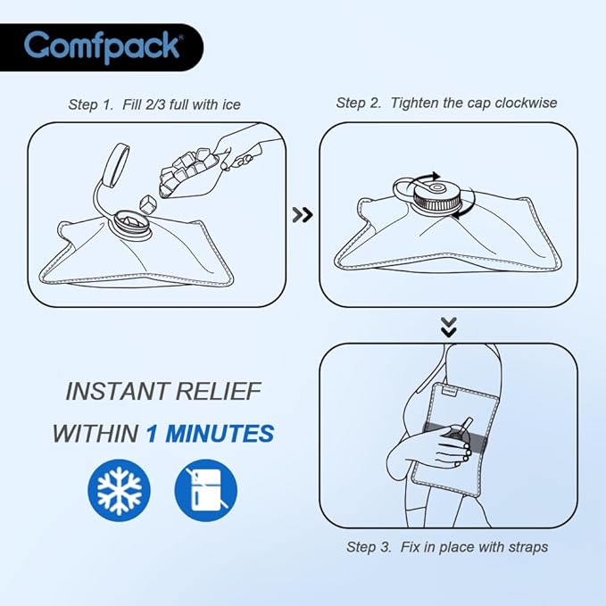 Small Refillable Ice Bag for Injuries, 11.8" x 7.8" Travel Ice Water Bag - Image 8