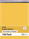 Kraft 12.5x19.5 Large Bubble Mailers #6 | Self Seal Padded Envelopes | Air by MAILERVIEW