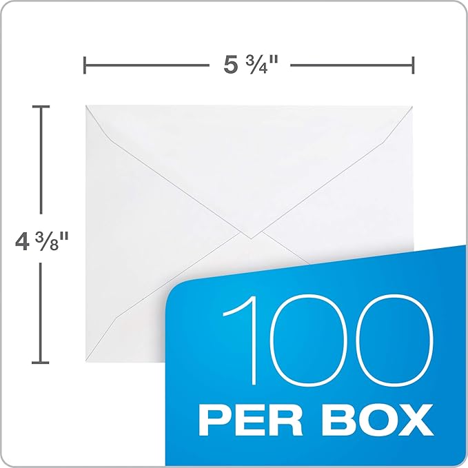Columbian Envelopes Invitation & Greeting Card Envelopes, 4-3/8" x 5-3/4" - Image 3