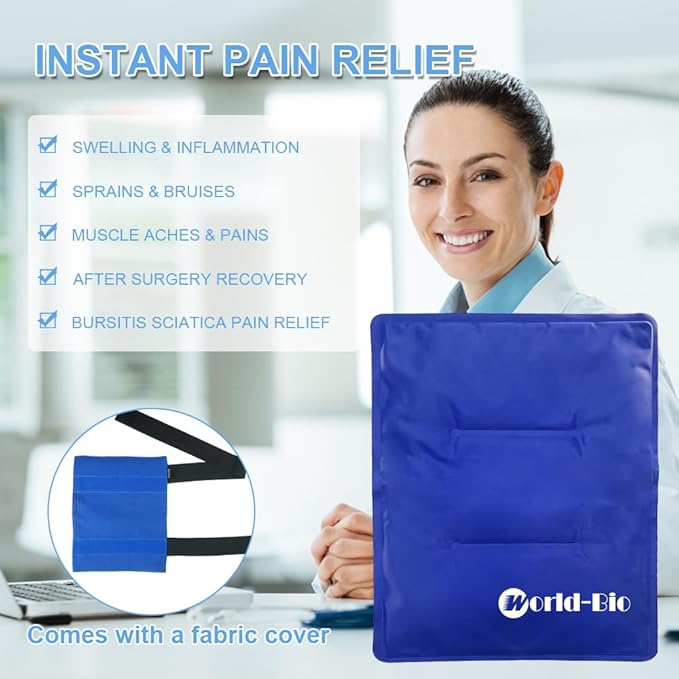 WORLD-BIO Large Gel Ice Pack Wrap - Image 2