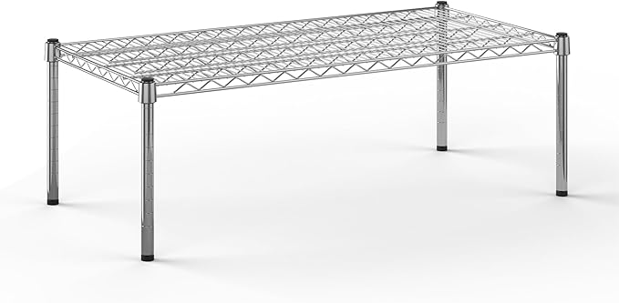 21''W x 42''L x 14''H Chrome Plated Wire Dunnage Rack | Off The Floor Storage by Regal+Altair