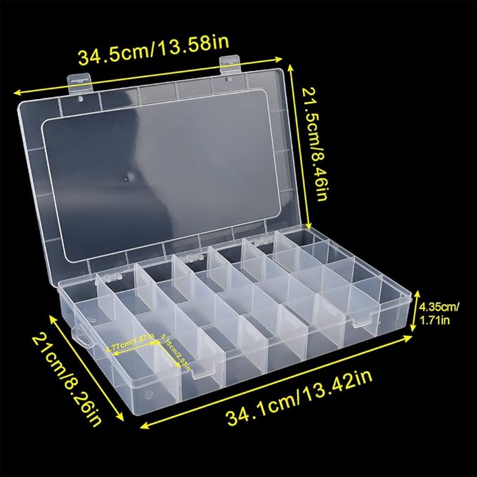 3Pack 28 Compartment Organizer Box - Image 2