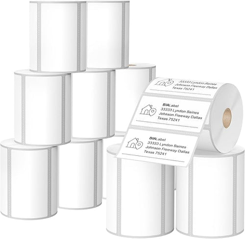 12 Rolls 4" X 2" Barcode Labels, 750/Roll by BIAlabel