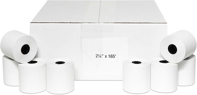 2-1/4 X 165 Thermal Paper Rolls Sharp Cash Register by PosPaperRoll
