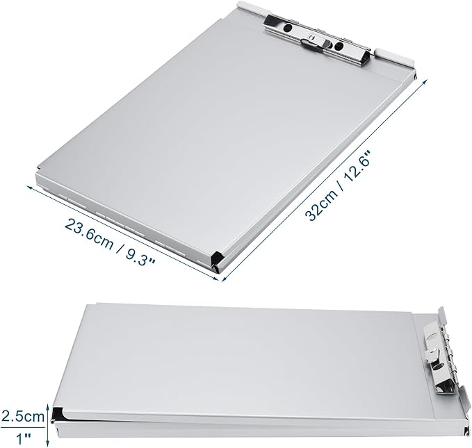 ZCZN Recycled Aluminum Storage Clipboard, Clipboard Box, Form Holder, Suitable - Image 2