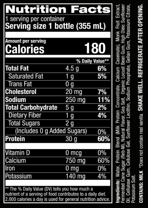 Jocko Mölk 30g Grass Fed Protein Shakes – No Added Sugar Protein Drinks KETO - Image 2