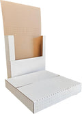 50 Pack, vinyl record mailer Corrugated Mailer, 12.5x12.5x2inch, Easy-Fold by Wonfer