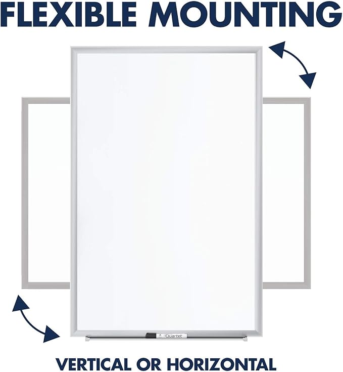 Quartet Magnetic Dry Erase White Board, Nano-Clean Surface Resists Ink Stains - Image 7