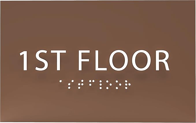 6" X4" 1st Floor Sign by ADACentralSigns
