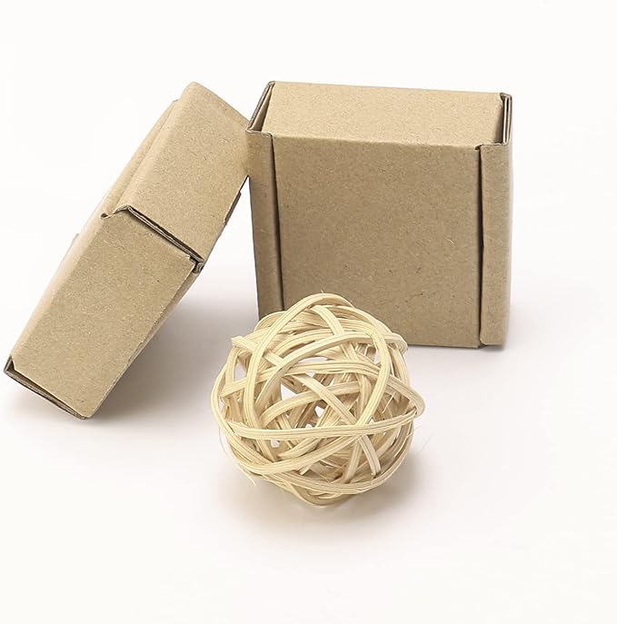 Ellbest 50Pcs Foldable Kraft Boxes Rectangular Boxes Recyclable Cardboard - Image 7