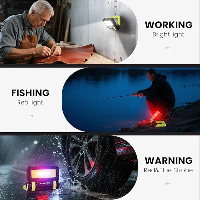 Yemao Led Work Light Rechargeable, Small Portable Work Light - Image 9