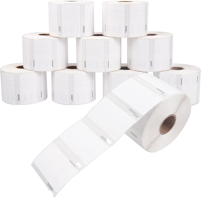 L LIKED 10 Rolls, 1000 Labels/Roll 2-1/4" x 1-1/4" Direct Thermal Labels by LLIKED