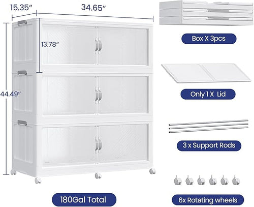 180GAL Plastic Storage Bins - Image 2