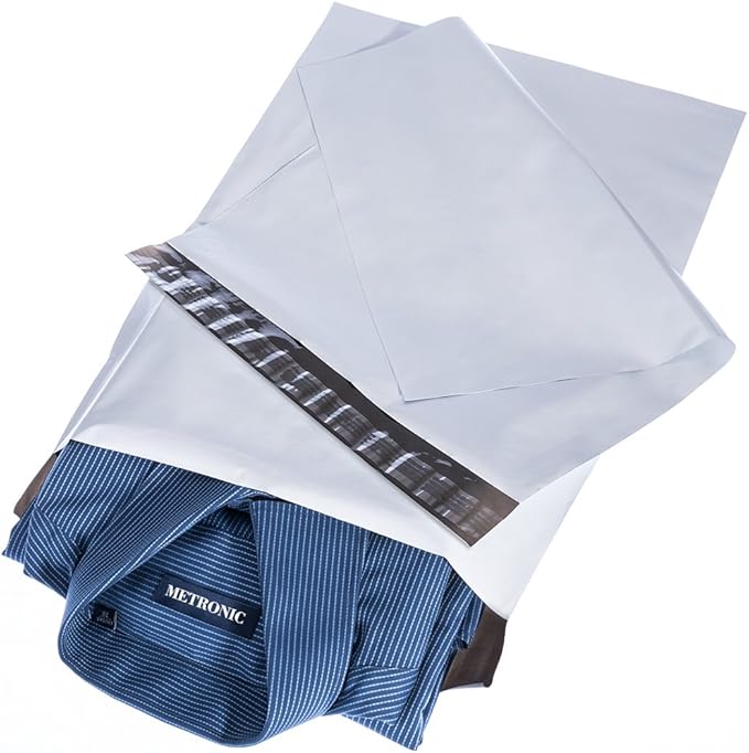 Metronic Poly Mailers 10x13 100 PC, Small White Shipping Bags Mailing Envelopes by METRONIC