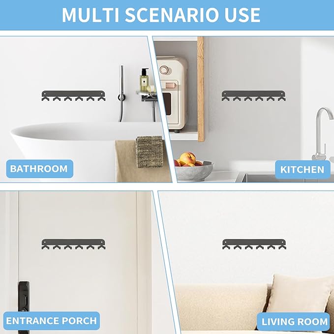 2 Pack Key Holder for Wall, Key Hooks Wall Mount - Image 7