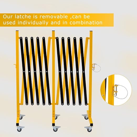 GYMTIME Industrial Expandable Metal Barricade, 16 Feet, Easily Assembled Safety - Image 6