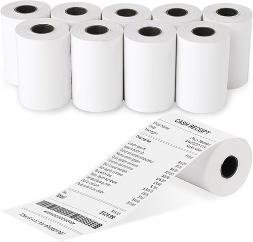 2 1/4 x 50 Thermal Receipt Paper Rolls, POS Cash Register Paper Rolls, BPA Free by lelulebel