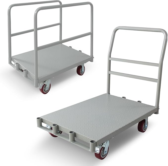 Platform Truck 2500LBS Capacity Industrial Flatbed Cart by RIGMEC