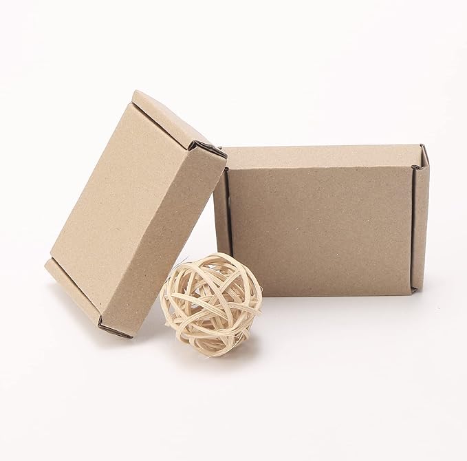 Ellbest 50pcs Packing Boxes 1.5mm Thick Cardboard, 3.4 x 2.6 x 0.7inches Mini - Image 5