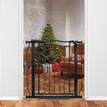 30" Tall Narrow Baby Gate for Doorways No Drill 29.5-33.8" Wide, Auto Close by THEYFIRST