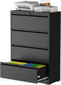 4 Drawer Lateral File Cabinet by Unknown