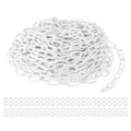 PATIKIL Plastic Chain Links, 100 Foot Safety Barrier Chain White by PATIKIL