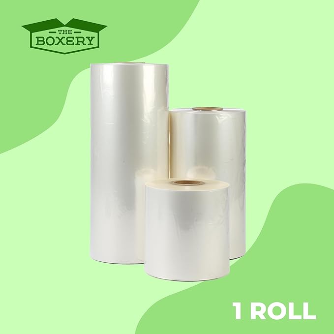 The Boxery Shrink Wrap Film 16" x 52500” Heat Wrap POF Centerfold - Image 4