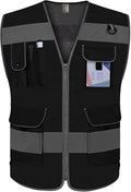 TCCFCCT Mesh Safety Vest for Men Women, 9 Pockets High Visibility Reflective by TCCFCCTPROFESSIONALSAFETYSOLUTIONS