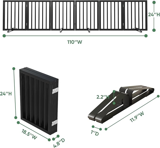 Freestanding Foldable Dog Gate - Image 2
