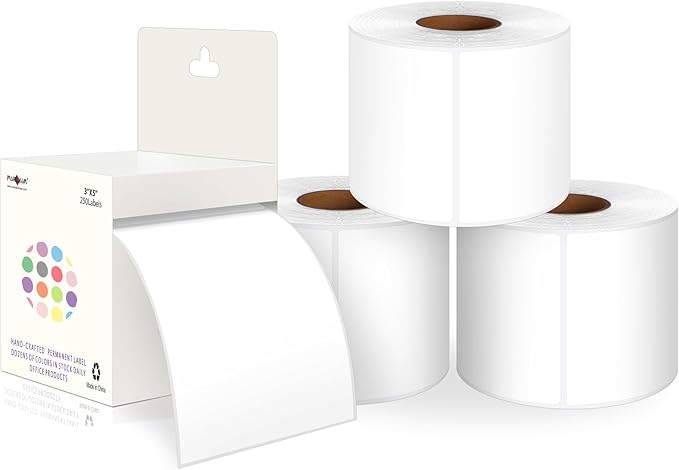 PARLAIM 3 X 5 Inch 4Rolls/1000 Per Rectangle Inventory Color Coding Labels by PARLAIM