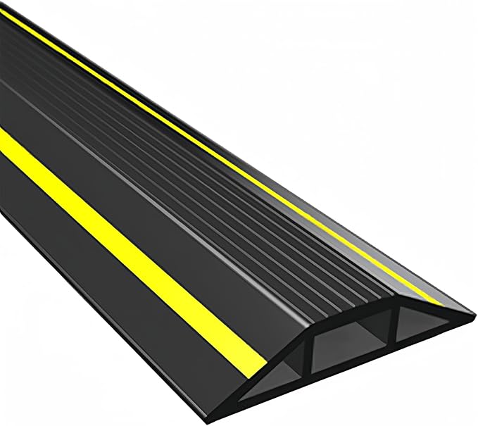 10FT Floor Cord Cover, Heavy Duty PVC Floor Cable Cover, Wire Cover to Protect by vilmon