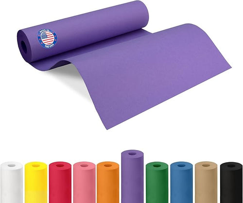 12" x 1200" Purple Kraft Paper Roll by IDLPackaging