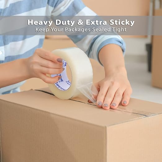 36 ROLLS Brown Premium Packing Tape, 65 YARDS, 2.2 mil, Heavy Duty Packaging - Image 4