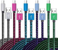 Teeind USB C Cable 6ft 5Pack, 3A Fast Charging Nylon Braided Type C Cord by Teeind