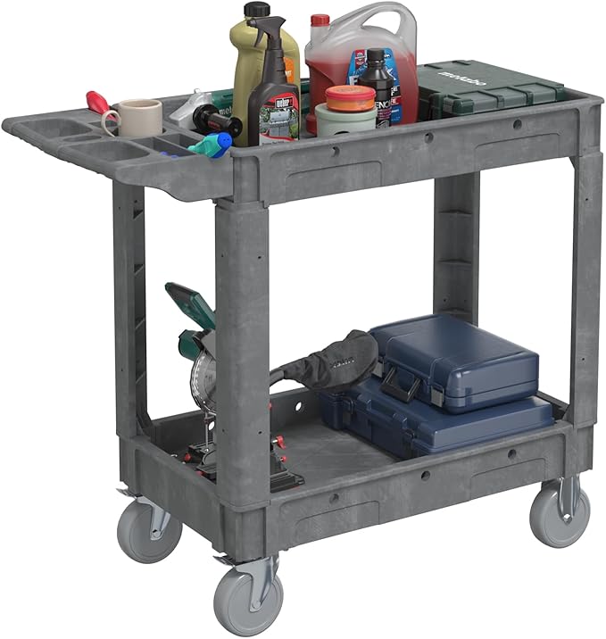 Heavy Duty Utility Rolling Tool Cart, 550 lbs Capacity Utility Service Cart by Unknown