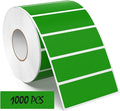 3 × 1 Inches Green Rectangle Color Coding Labels 1000 PCS, Self-Adhesive by Meitaat