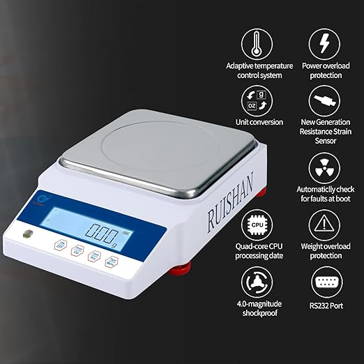 Lab Balance Scale 3000gx0.01g High Precision Electronic Digital Analytical - Image 6