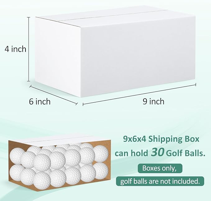 Eupako 9x6x4-Small-Shipping-Boxes-30-Pack-White-Corrugated-Box-Mailers - Image 2